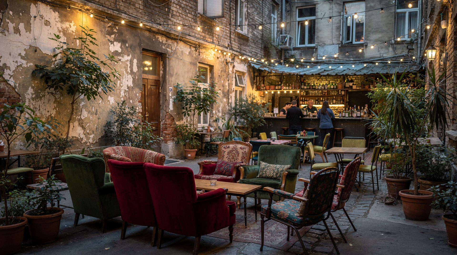How ruin bars took over District VII — From squatted courtyards to international brand — the story of how Szimpla Kert 