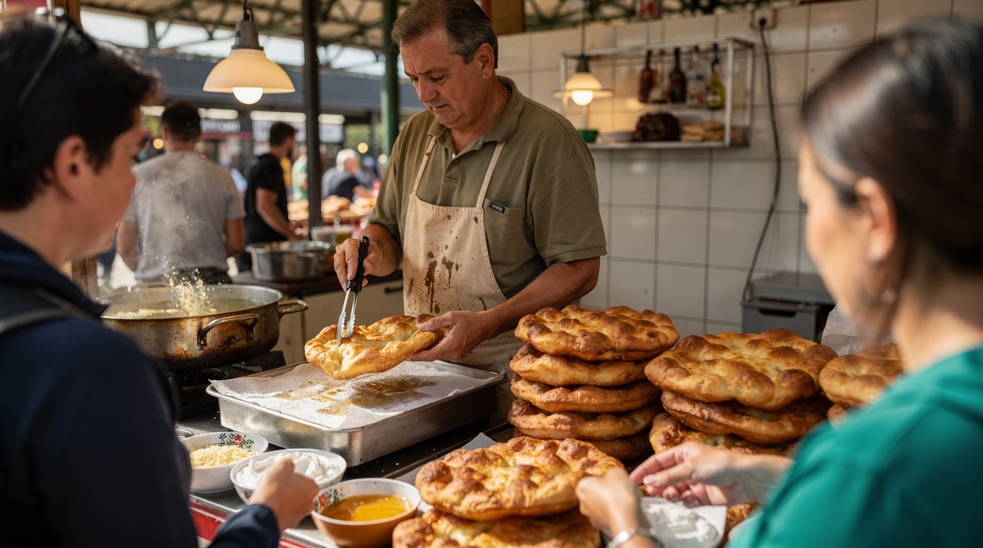 Streetfood in Budapest: lángos, kürtőskalács, Ruinenbar-Snacks und Marktfunde — Vollständiger Guide zu Streetfood in Budapest — was man essen sollte, wo man es 