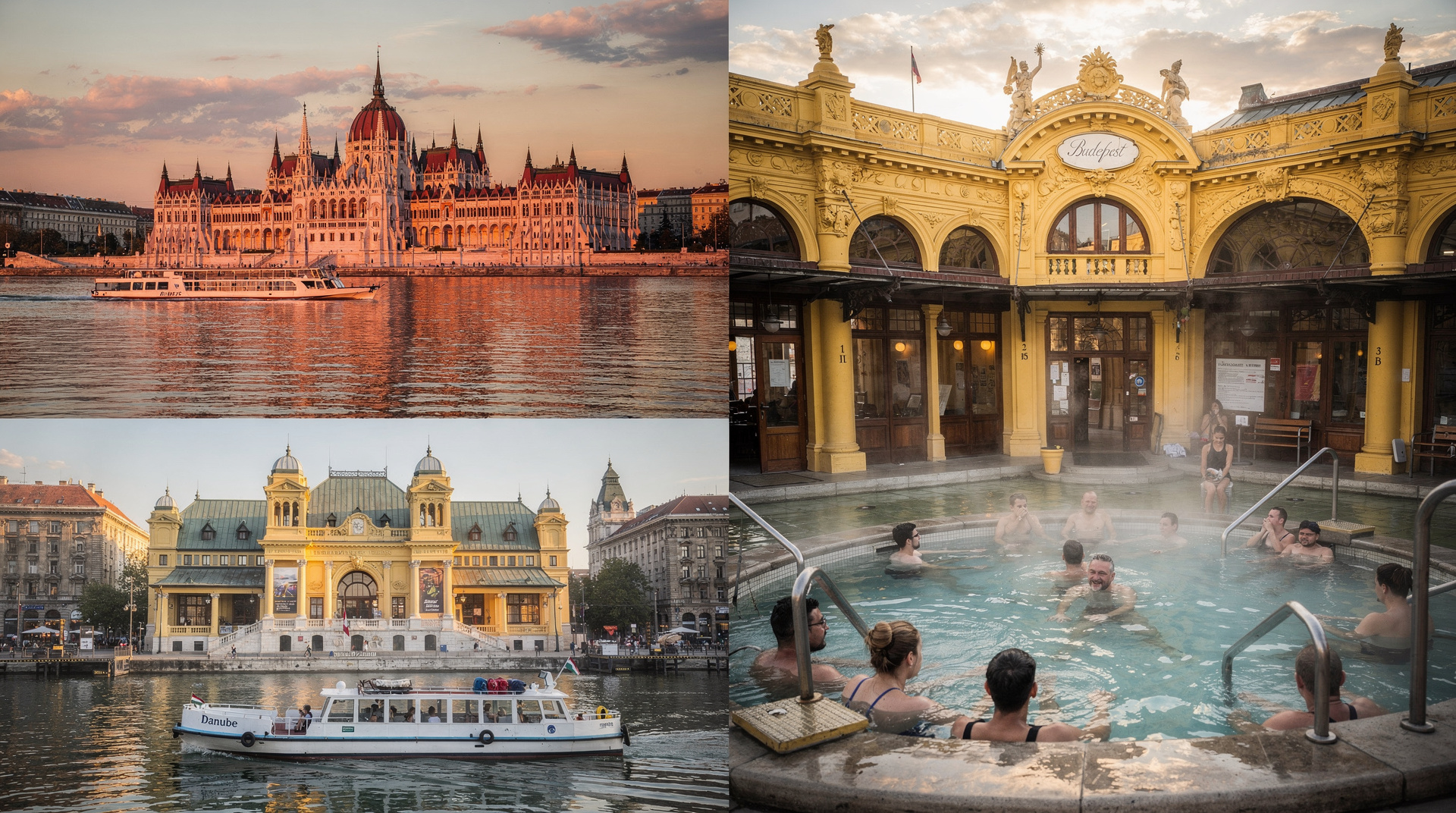 Budapest Wochenend-Reiseplan: 2 Tage optimal genutzt — Zwei Tage Budapest: Tag 1 Burg und Thermalbäder, Tag 2 Parlament, Jüdisches Vier