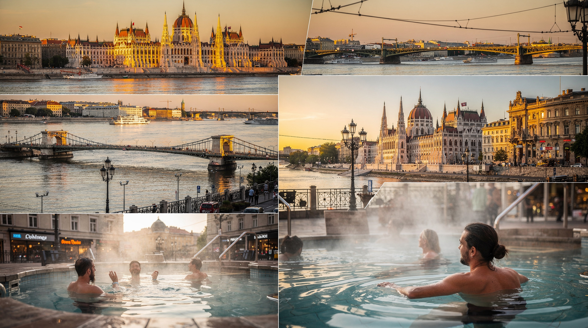 Romantisches Budapest: 3-Tage-Paarreiseroute — Drei romantische Tage in Budapest: Bootskreuzfahrt, Paar-Spa, Kerzenlichtdinner,